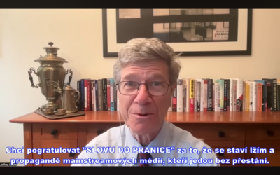 Jeffrey Sachs pozdravil naší akci SLOVO DO PRANICE 2025