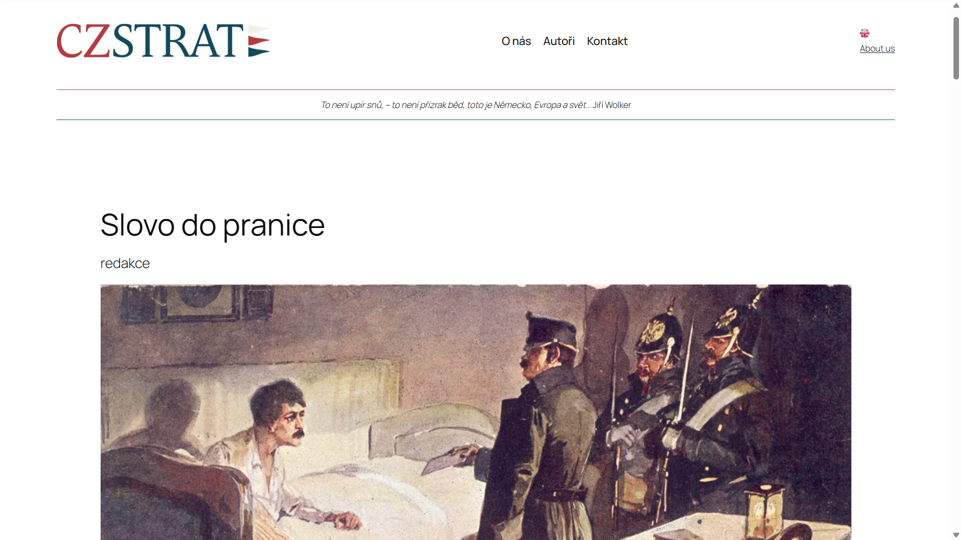 czstrat.cz, Ivo Lukáš napsal článek o #SLOVODOPRANICE 2025